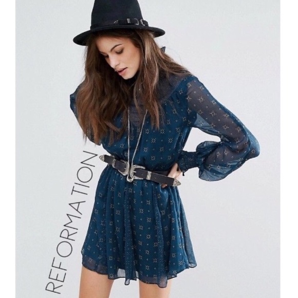 Reformation Dresses & Skirts - Reformation Tularosa Nadia smocked boho dress M